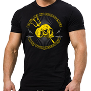 Don't Let My Confidence Hurt Your Insecurity unisex t shirt front view in black, bold white text print on cotton tee